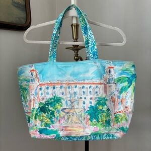 RARE Lilly Pulitzer The Breakers Palm Beach Hotel Beach Tote Bag
